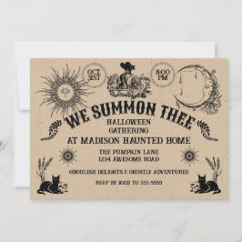 Vintage Spirit Board Halloween Inbjudningar
