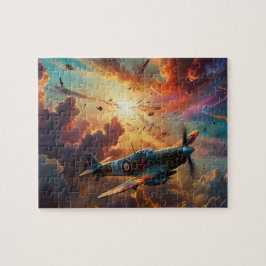 Vintage Spitfire Puzzle: Biet tillsammans Historik Pussel