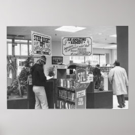 Vintage Spokane Public Bibliotek Poster