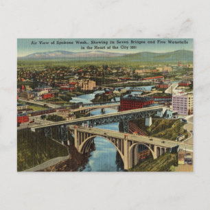 Vintage, Spokane, Washington Vykort