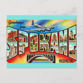 Vintage Spokane Washington  Vykort