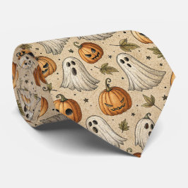 Vintage Spöken & Pumpkins Halloween Mönster Slips