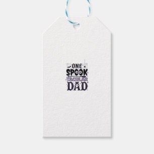 Vintage Spooktacular Pappa Halloween Tröja Design_ Presentetikett