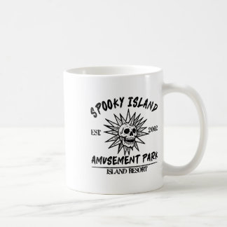 Vintage Spooky Island Est 2002 Nöjespark Isla Kaffemugg