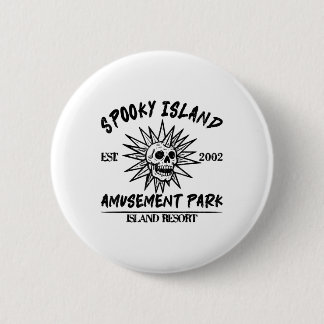 Vintage Spooky Island Est 2002 Nöjespark Isla Knapp