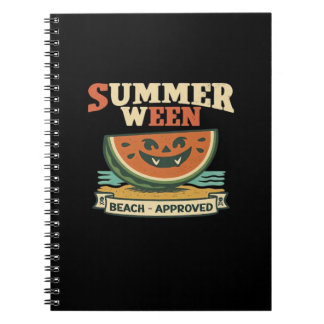 Vintage Spooky Summerween Watermelon - Spooky Summ Anteckningsbok
