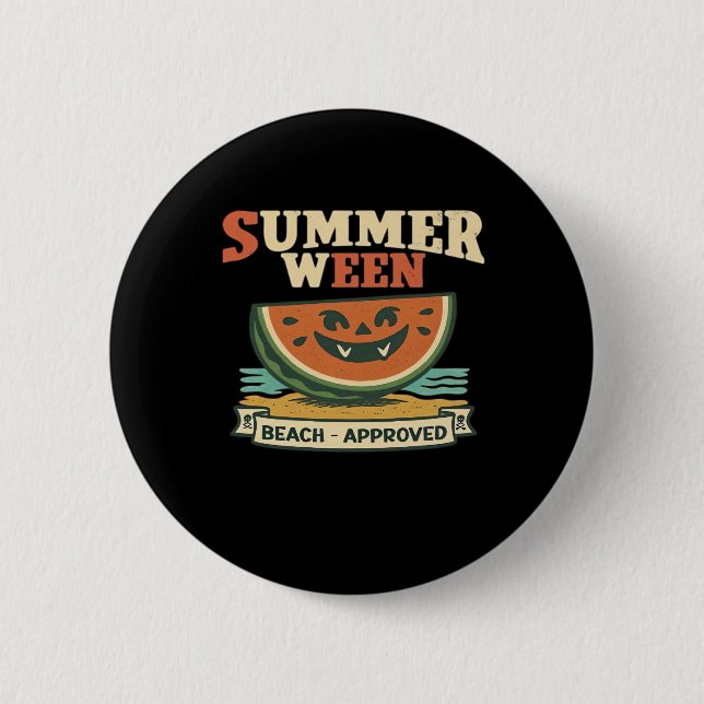 Vintage Spooky Summerween Watermelon - Spooky Summ Knapp (Framsida)