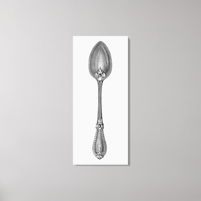 Vintage Spoon Canvastryck (Framsida)