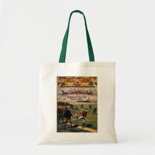 Vintage Sport Baseball Three Chums Magasin Omslag Tygkasse