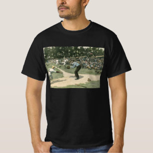 Vintage Sport, Basebollspelare glider in i hemmet Tee