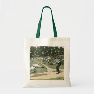 Vintage Sport, Basebollspelare glider in i hemmet Tygkasse