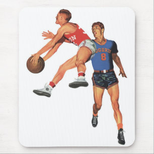 Vintage Sport, Basketbollspelare i en Match Musmatta