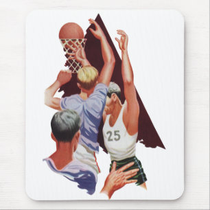 Vintage Sport, Basketbollspelare i en Match Musmatta