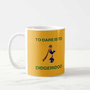 Vintage "Sport Emblem" med Didgeridoo Motif Kaffemugg