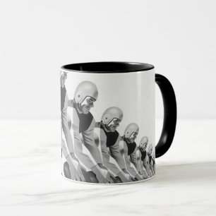 Vintage Sport Fotbollsspelare, Quarterback Mugg