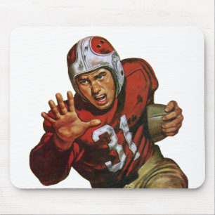 Vintage Sport Fotbollsspelare Running Back Nr. 31 Musmatta