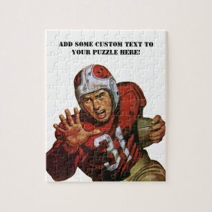 Vintage sport fotbollsspelare Running Back nr 31 Pussel