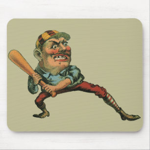 Vintage Sport, Ilsken Basebollspelare Slagman Musmatta