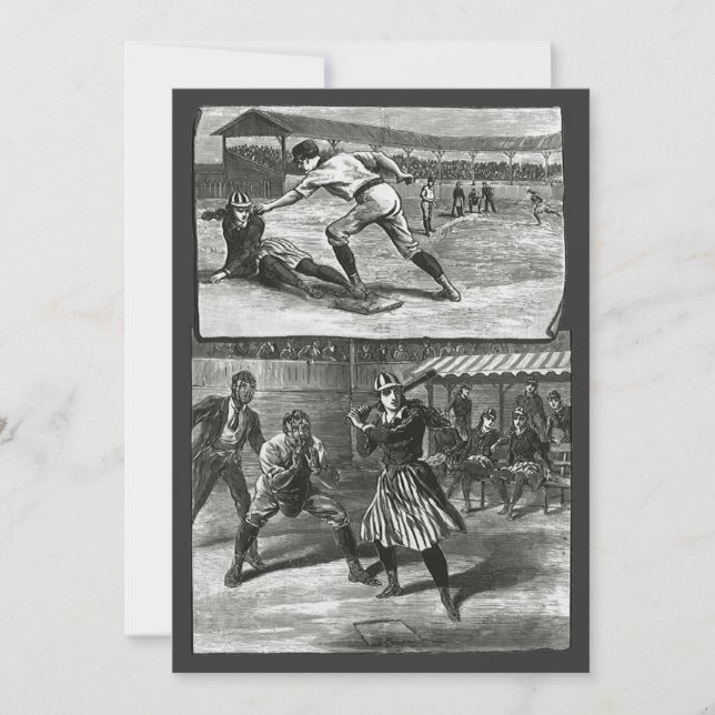 Vintage Sport, Victorian Kvinnliga Basebollag (Framsida)
