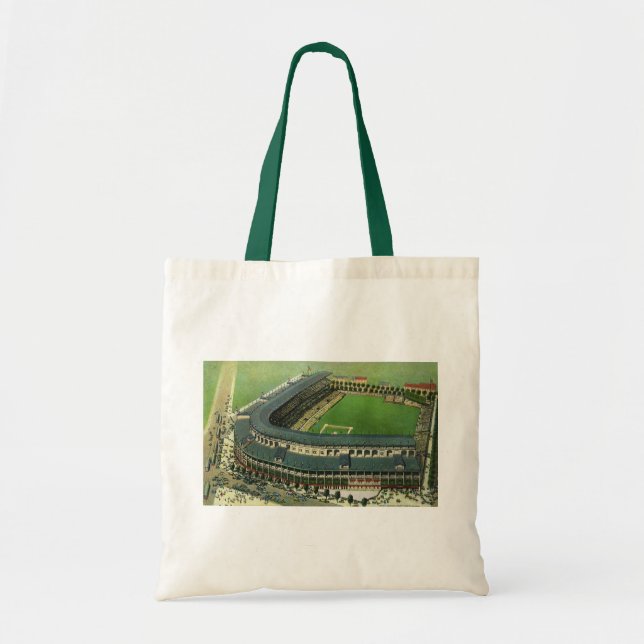 Vintage sportbasebollstadion, Flygbild Tygkasse (Framsidan)