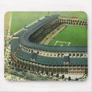 Vintage sportbasebollstadion, Flygvy Musmatta
