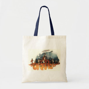 Vintage sportbasketbollspel, basketbollsspelare tygkasse
