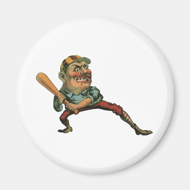Vintage Sports, Arg Baseball Player Batter Magnet (Framsidan)