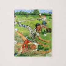 Vintage Sports Baseball, barnteam spelar