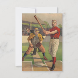 Vintage Sports Baseball Card Teckning Tack Kort