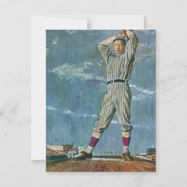 Vintage Sports Baseball, Pitcher i Baseball Game (Framsida)