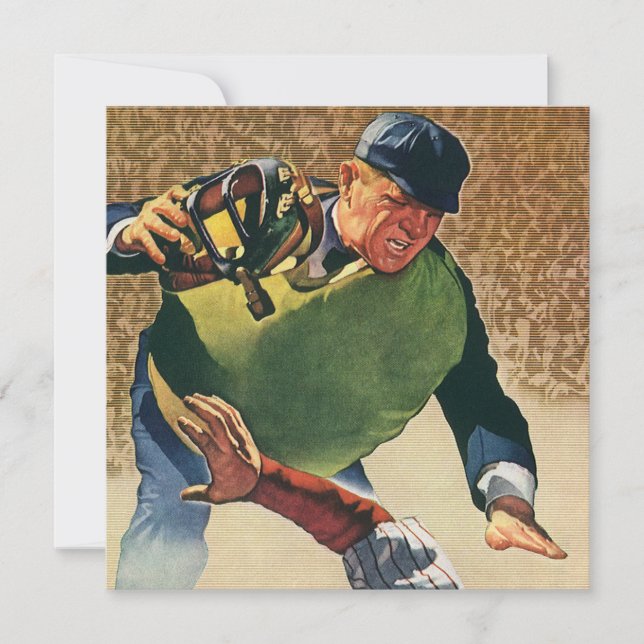 Vintage Sports Baseball Player, Umpire (Framsida)
