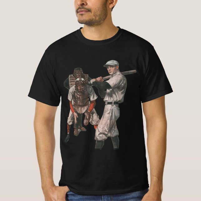 Vintage Sports Baseball Players T-shirt (Framsida)