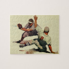 Vintage Sports Baseball, spela in i hemmet Pussel