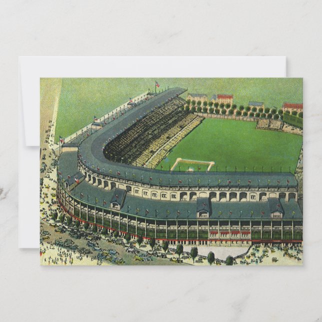 Vintage Sports Baseball Stadium, flygvy (Framsida)