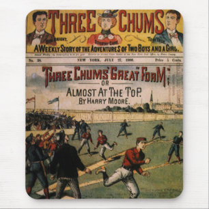 Vintage Sports Baseball Three Chums Magazine Cover Musmatta