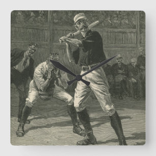 Vintage Sports, baskiska spelare efter Thulstrup Fyrkantig Klocka