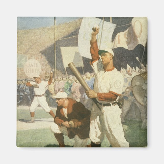 Vintage Sports, baskiska spelare vid spel Magnet (Framsidan)