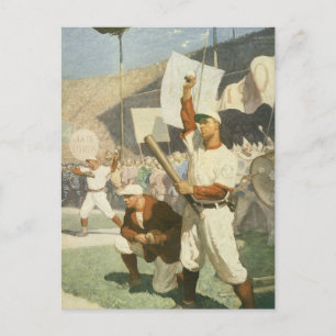 Vintage Sports, baskiska spelare vid spel Vykort