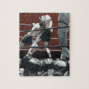 Vintage Sports Boxing, Boxers Fiat i Ring Pussel