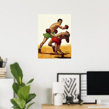 Vintage Sports Boxing, Boxers in a Fight