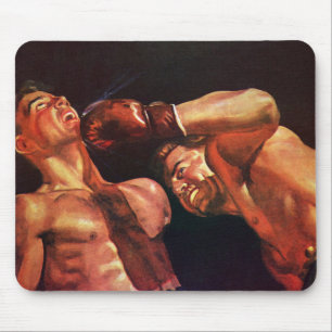 Vintage Sports Boxing, Boxers Slår Fight Musmatta