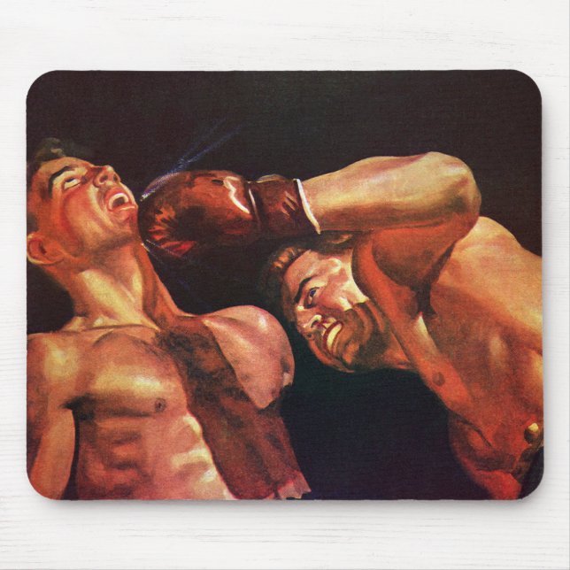 Vintage Sports Boxing, Boxers Slår Fight Musmatta (Framsidan)
