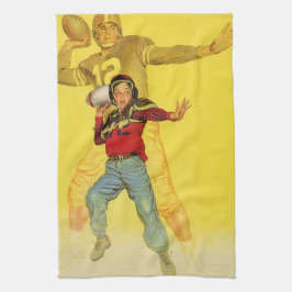 Vintage Sports, Boy as Future Football Quarterback Kökshandduk