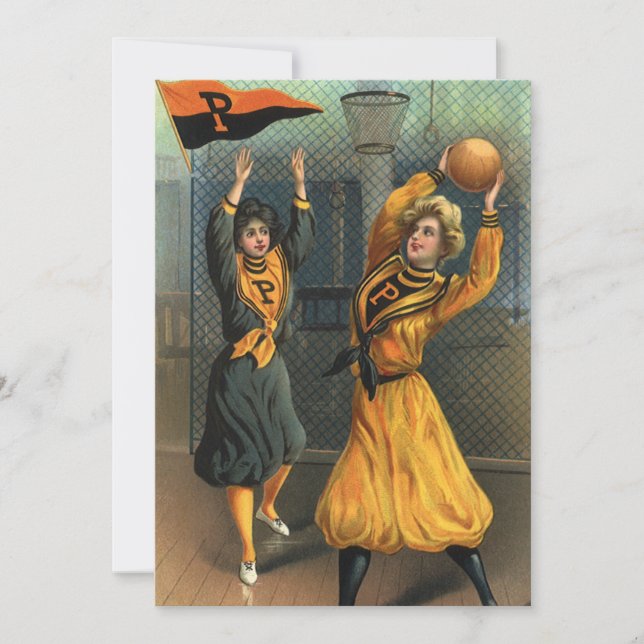 Vintage Sports, dambasketboll på spel (Framsida)