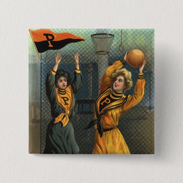 Vintage Sports, damernas basketlag under match Knapp (Framsida)