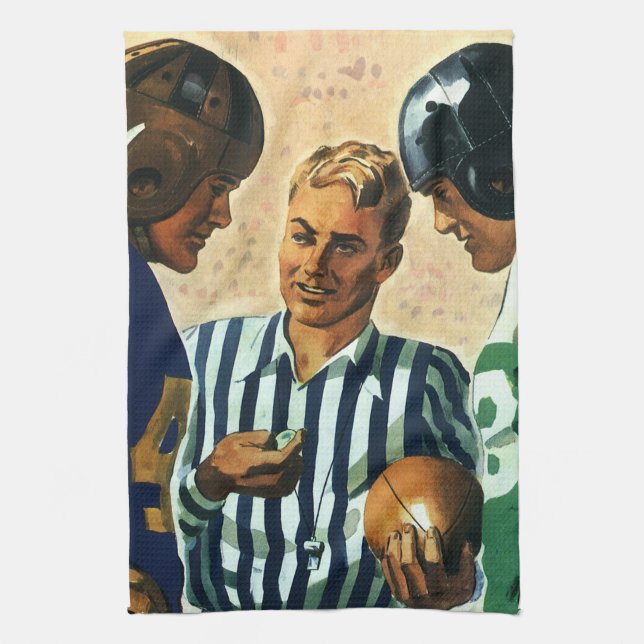 Vintage Sports, Football Referece Toss Kökshandduk (Vertikal)