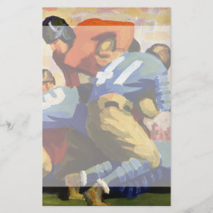Vintage Sports, fotbollsspelare i ett spel Brevpapper
