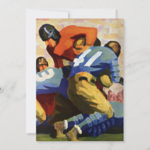Vintage Sports, fotbollsspelare i spel Inbjudningar