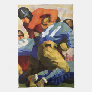 Vintage Sports, fotbollsspelare i spel Kökshandduk