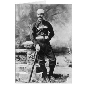 Vintage Sports Photo, Boston Baseball Player Hälsningskort